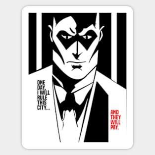 Comic Book Villain Origin Sticker